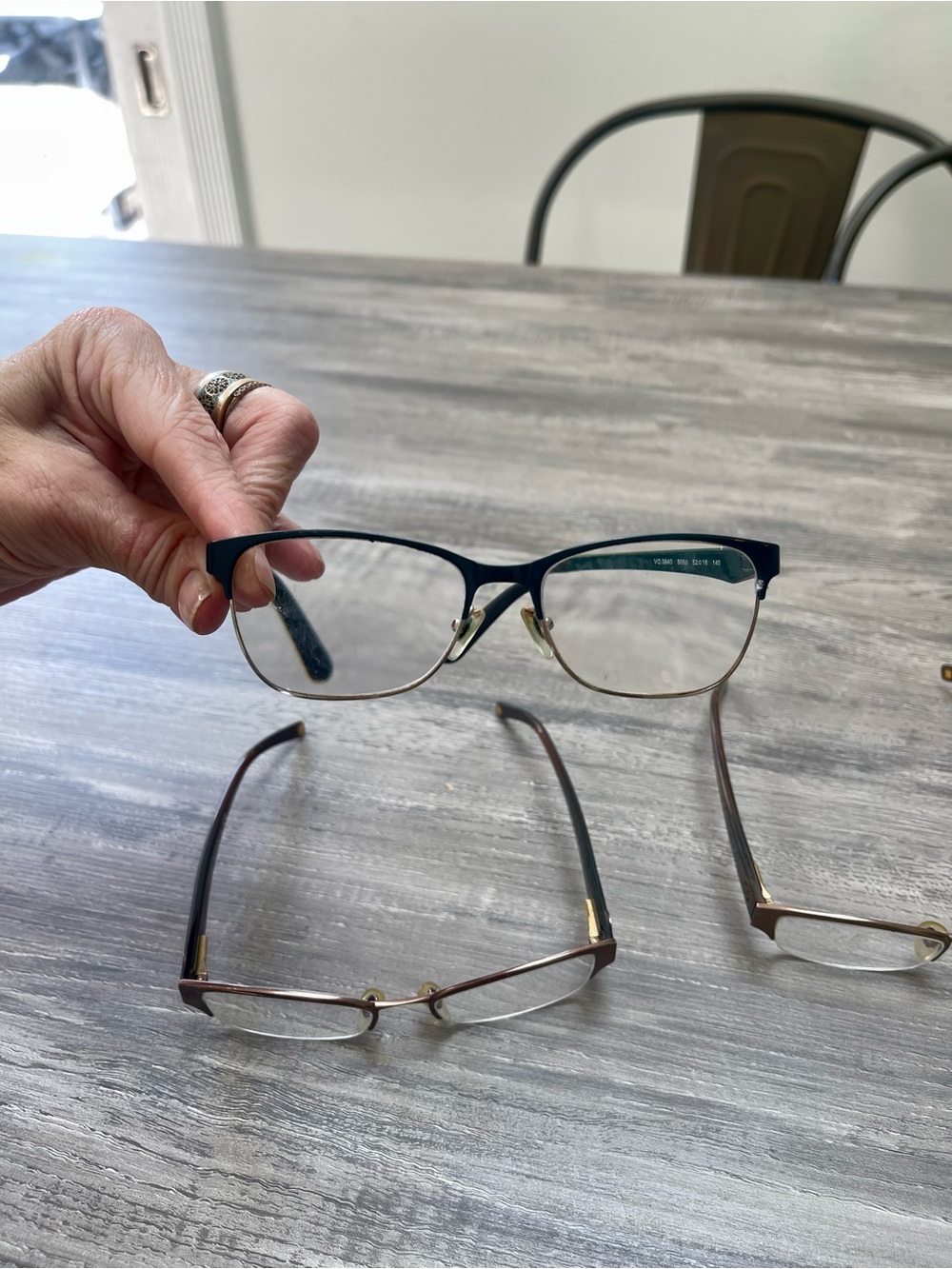 3 pairs Anne Klein Women's Semi-Rim Glasses in Brown and Teal - Picture 12 of 12